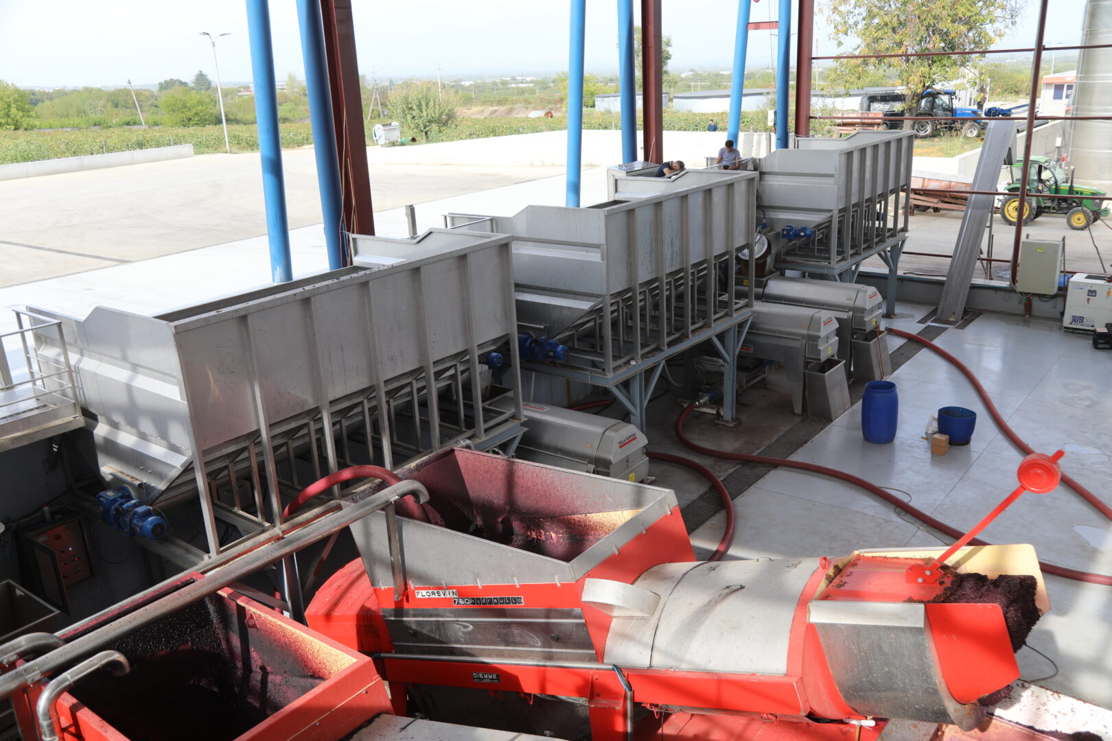 ყურძნის მიღება & დამუშავება